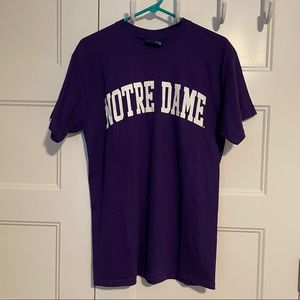 NWT Rare purple Notre Dame tee size medium